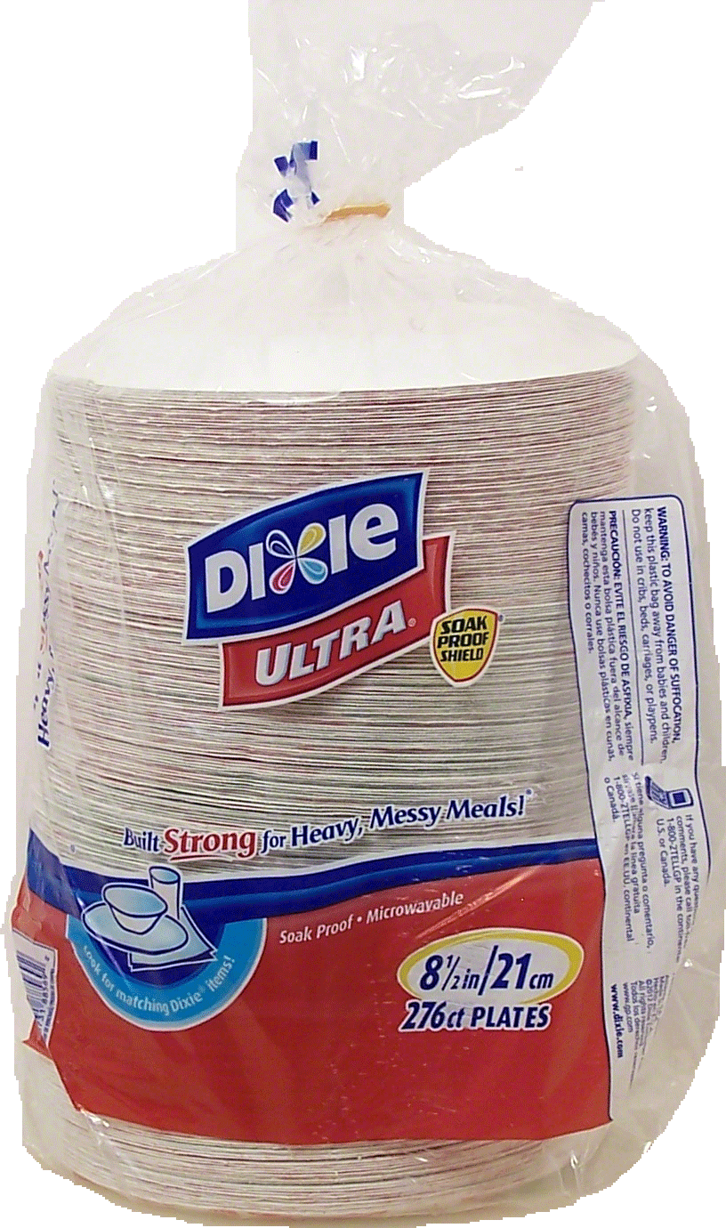 Dixie Ultra paper plates, 8.5-in round Full-Size Picture